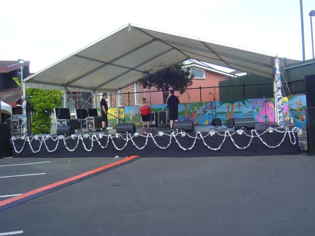 10.8m x 10.8m stage